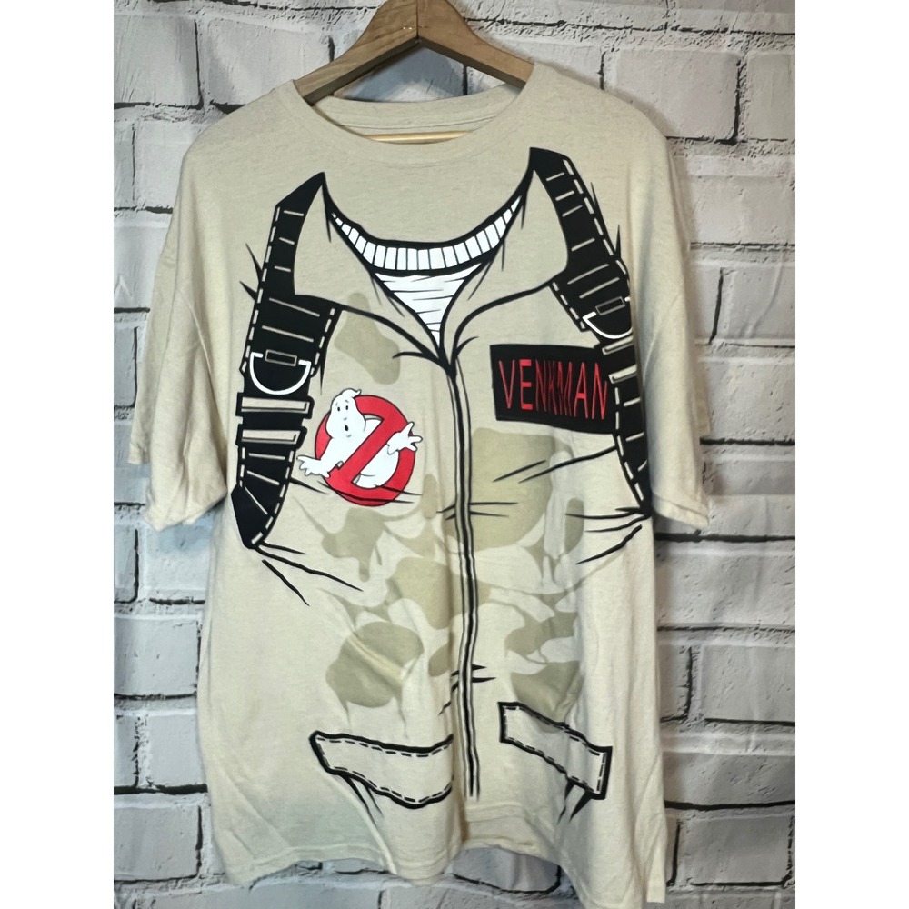 Ghostbusters Venkman Costume Graphic T-Shirt Tan Mens XL Movie Merch 2020